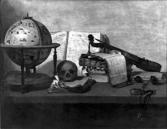 Barokowa martwa natura vanitas z czaszką