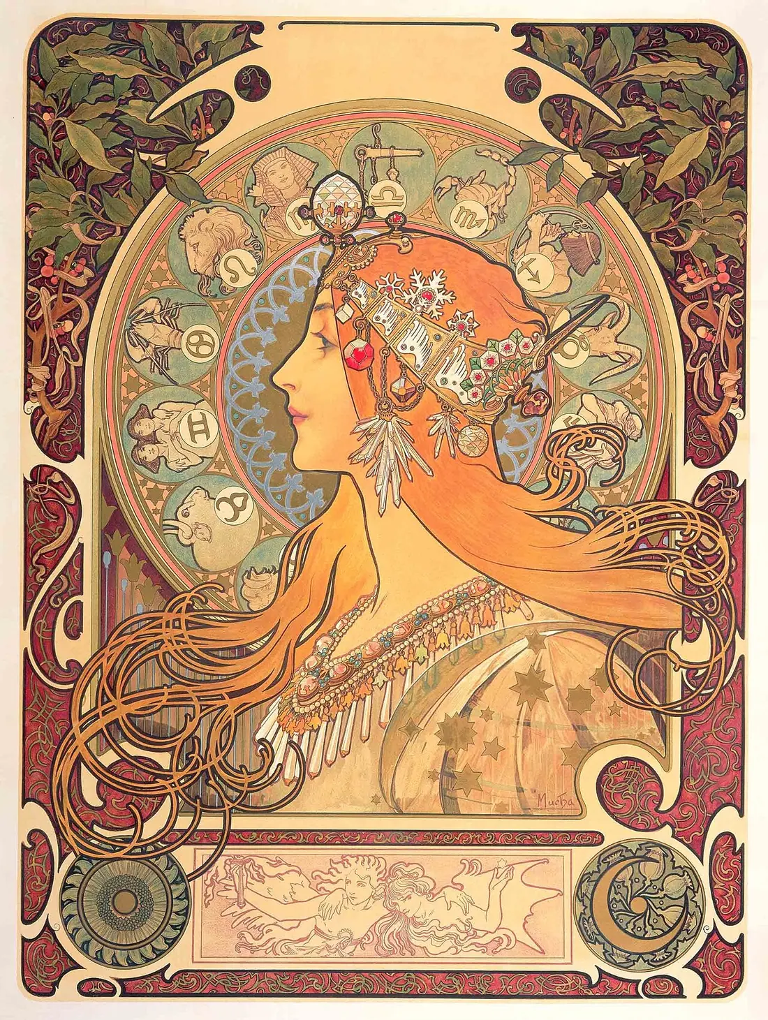 Alfons Mucha, plakat secesyjny