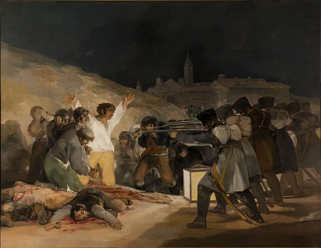 Goya, Rozstrzelanie powstańców madryckich (Trzeci maja 1808)